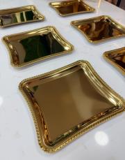 italyan başak çerçeveli tepsi gold gold 2