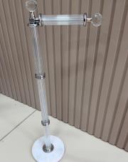 kristal cam tuvalet askılık 62 cm dir gümüş