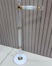 kristal cam tuvalet askılık 62 cm dir gold