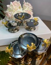 lokumluk kelebek 6 lı gümüş