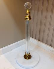 rulo peçetelik kristal 33 cm gold