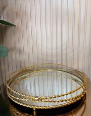 halat tepsi 35 cm gold