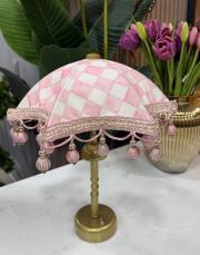 bali şemsiyesi led lambalı pembe