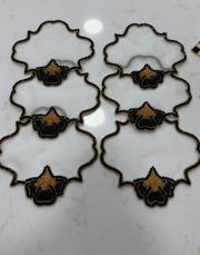 sultan kasnak peçete seti siyah 2