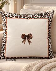 leopar kırlent kılıfı 45x45 cm (tek adet ) 
