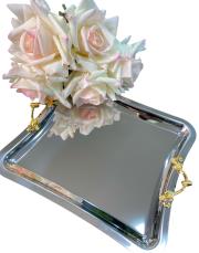 italyan 6´ lı kuplu tepsi gümüş 2