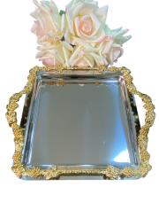 çok çiçekli ayaklı tepsi adet gümüş